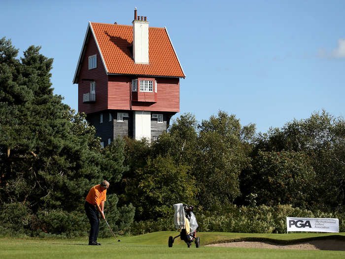 20. The House in the Clouds in Thorpeness — a tiny village on the Suffolk coast — stands tall overlooking the local golf club.