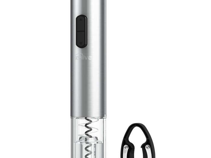 An electric wine opener.