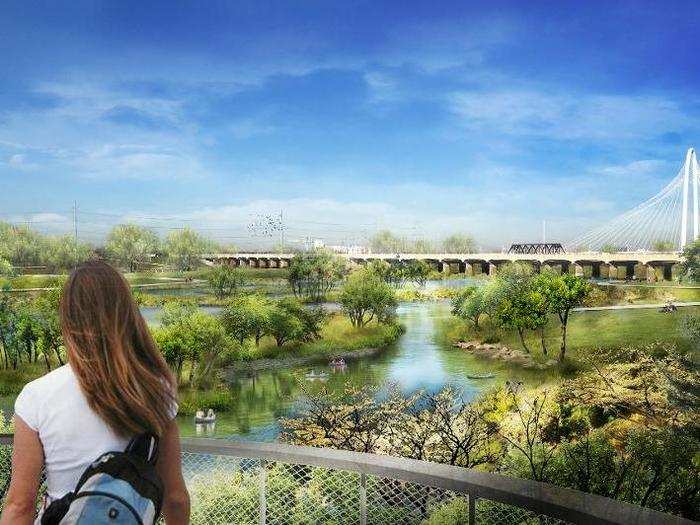 He says the park will "redefine Dallas for the 21st century."