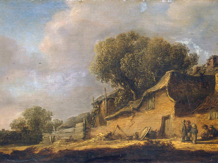 15. A drawing of a farm cottage by Jan van Goyen —£10,625 ($13,107)