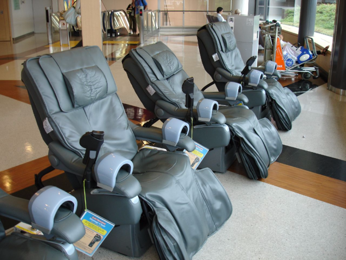 A massage chair: "Unless you’re a professional athlete with a masseuse on staff, or similar, you’re not going to pay for massage at anywhere near this frequency."