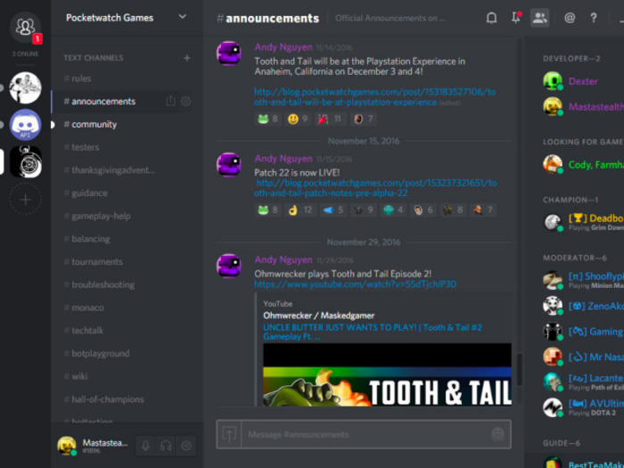 Discord: all-in-one voice and text chat for gamers