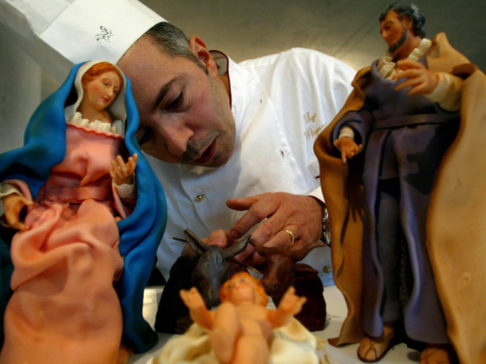 Naples, Italy, is famous for its nativity scenes. It