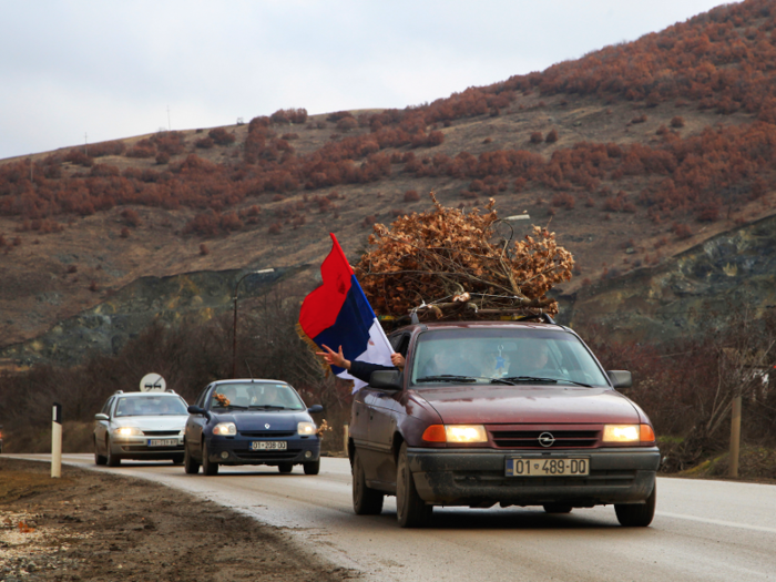You might be surprised to find dried oak branches, rather than fir trees, strapped to the rooftops of cars in Serbia. The leaves are burned to bring good luck in the new year.