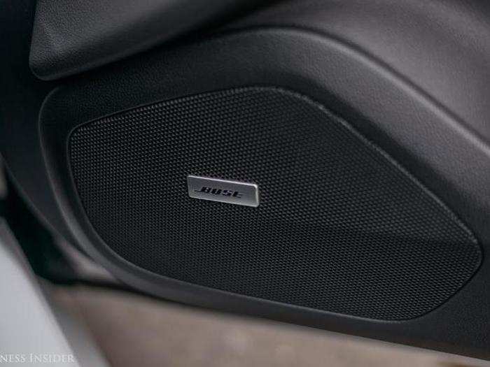 The Bose premium sound system with active noise cancellation sounded pretty good. Although we didn