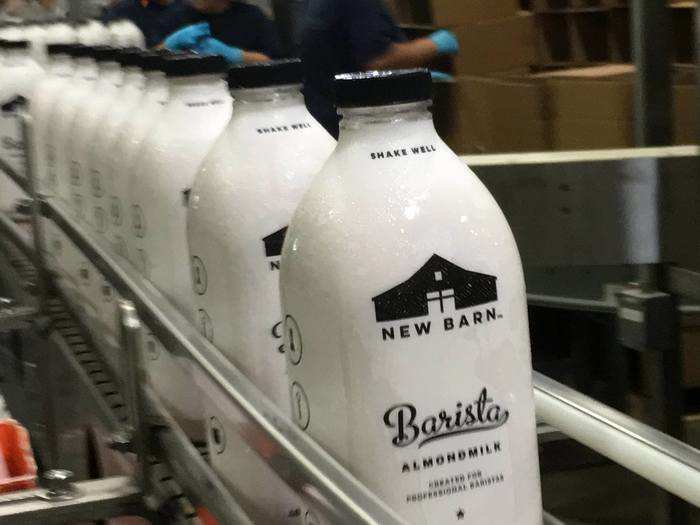 New Barn almond milk