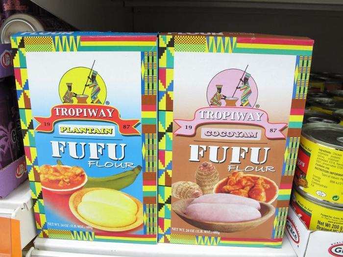 On Christmas, Ghanaians eat corn porridge, okra stew, rice, and a yam or plantain mash called "Fufu."