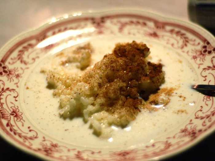 In Sweden, a rice pudding, or Risgrynsgröt, is served during Christmastime. One of the bowls will have an almond submerged in its center, and the lucky one who gets it will have good luck for the rest of the year.