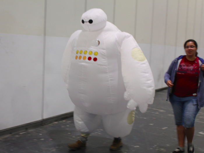 But some of the best outfits keep it incredibly simple. This guy, who was struggling a bit with walking, dressed as Baymax from Disney