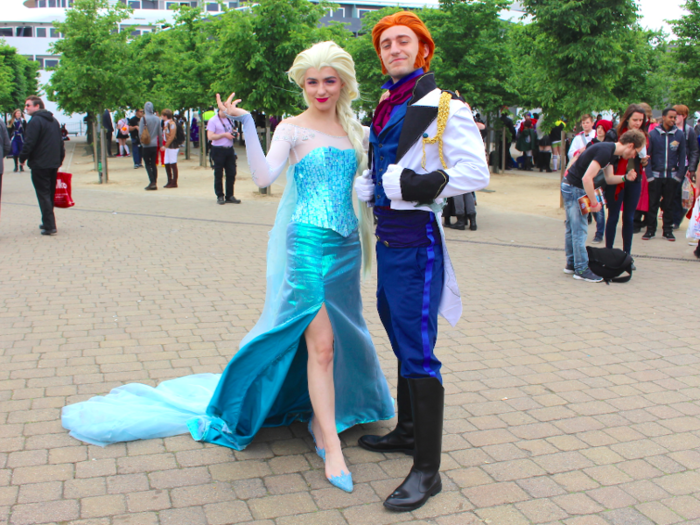 Characters from Western animated movies also heavily feature, such as Elsa and Hans from Disney