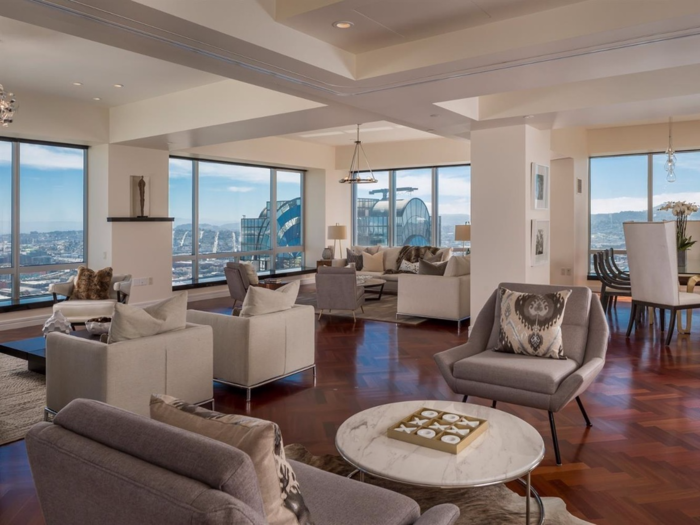 3. (tie) An extremely spacious penthouse in San Francisco