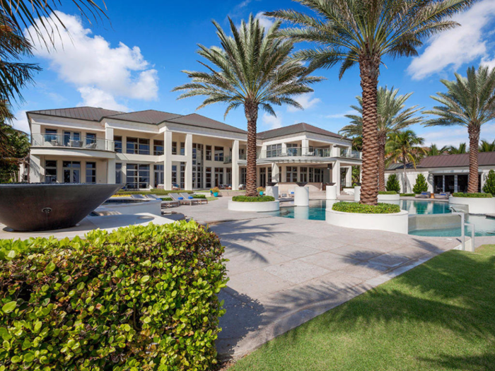 9. This newly built home has more than 31,000 square feet of space on waterfront property in Delray Beach, Florida. It sold for $34 million.