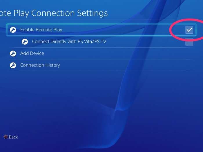 On your PS4, go to Settings --> Remote Play Connection Settings --> Enable Remote Play. While your PS4 is on, connect a controller to your computer using a USB cable and launch the Remote Play software on your computer.