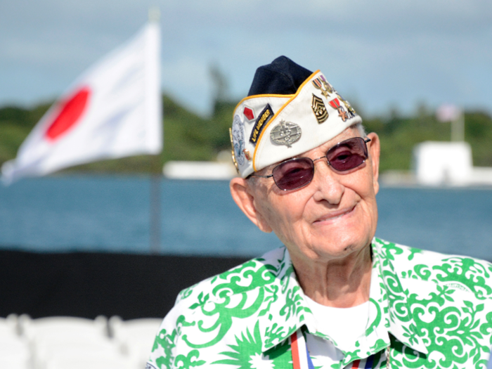 Pearl Harbor survivor Sterling Cale, then a pharmacist