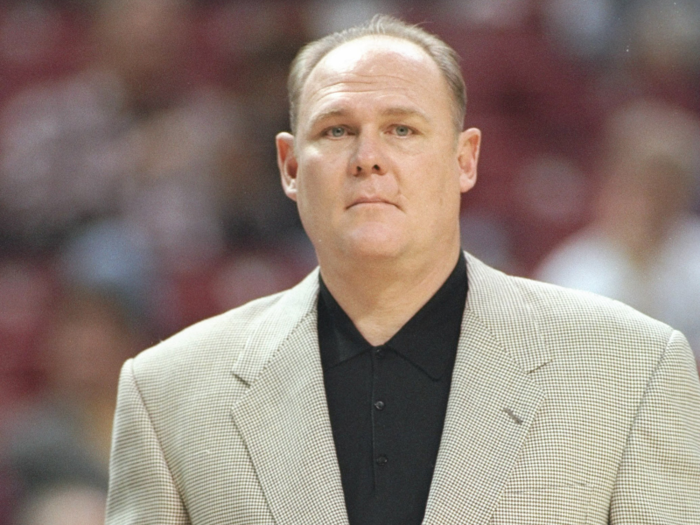 George Karl was the coach of the Seattle Supersonics. They finished the season 57-25.