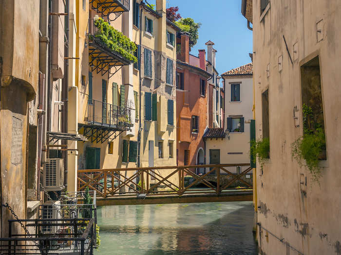 Bypass tourist-heavy Venice with a visit to nearby Treviso instead, where canals weave past mismatched houses and under quaint bridges.