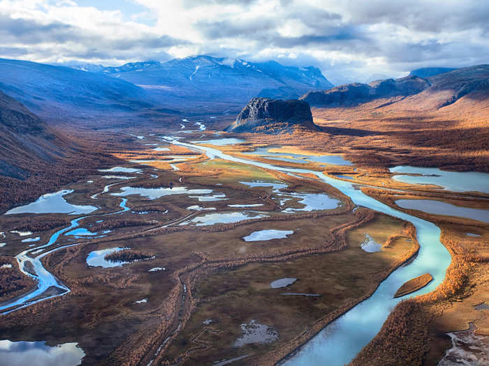 Explore the mountainous terrain of Sweden