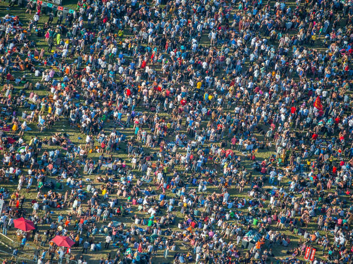 Thousands of Londoners flocked to the city