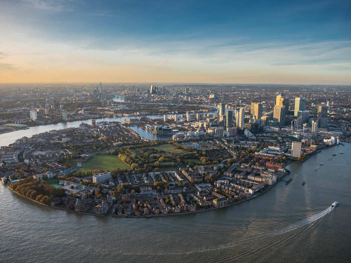 His aerial photographs are a sobering reminder of the sheer size of London. Even from above, the city stretches all the way to the horizon.