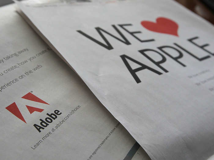 The iPhone and the iPad accidentally started an internet standards war. Jobs thought Adobe