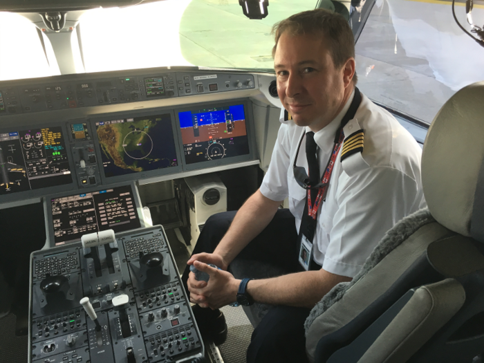 In the cockpit, the C Series features five large, 15.1-inch displays. Here