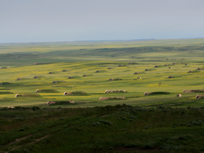 The property contains 575 bunkers made of hardened concrete and steel.