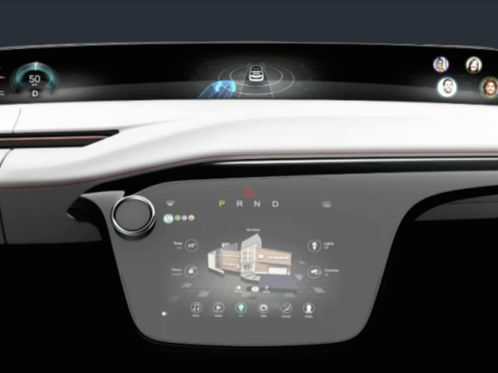 The car comes with two Samsung OLED display screens. The top one comes with facial recognition and voice control capabilities, which allows the car to recognize the driver and customize the interior, like lighting and music, to the driver