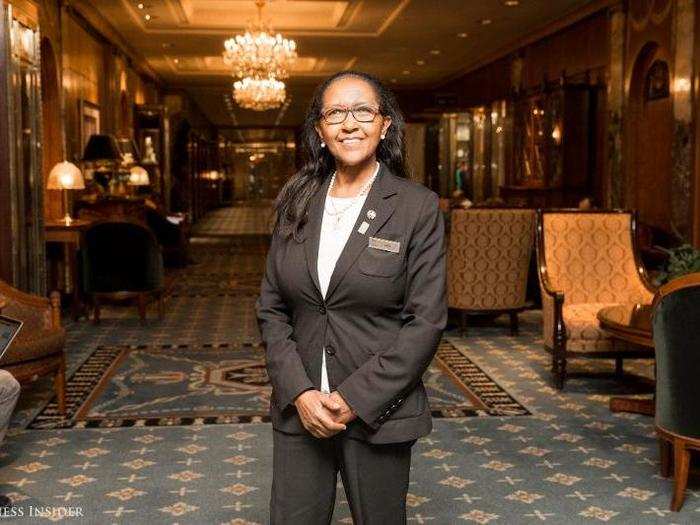 Known to colleagues as the "Grandmother of the Lobby," Sara Ashenafi has been working at the Waldorf Astoria for 38 years. Today, as a lobby ambassador, Ashenafi says she considers the Waldorf her home.