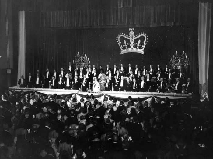 And an honorary dinner for Queen Elizabeth II was hosted in the Grand Ballroom in 1957.