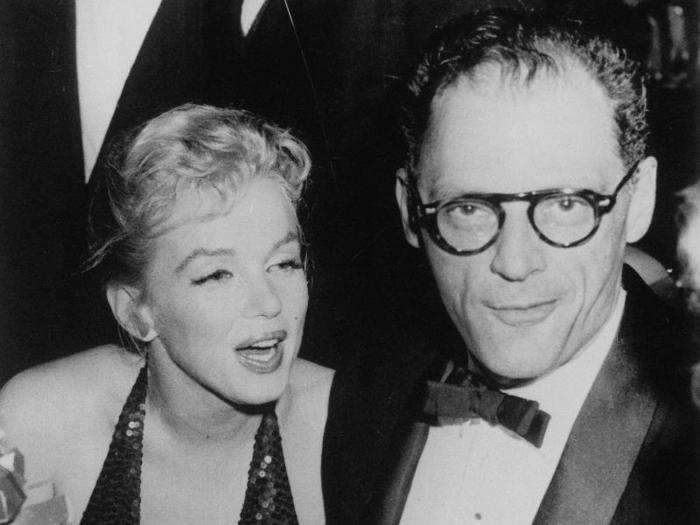 Actress Marilyn Monroe and then-husband Arthur Miller attended the "April in Paris" ball in 1957.