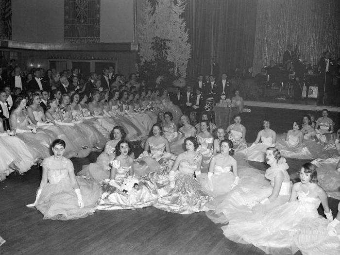 Elegant debutante balls have also taken place inside the Grand Ballroom, including this Cotillion and Christmas Ball of 1949.