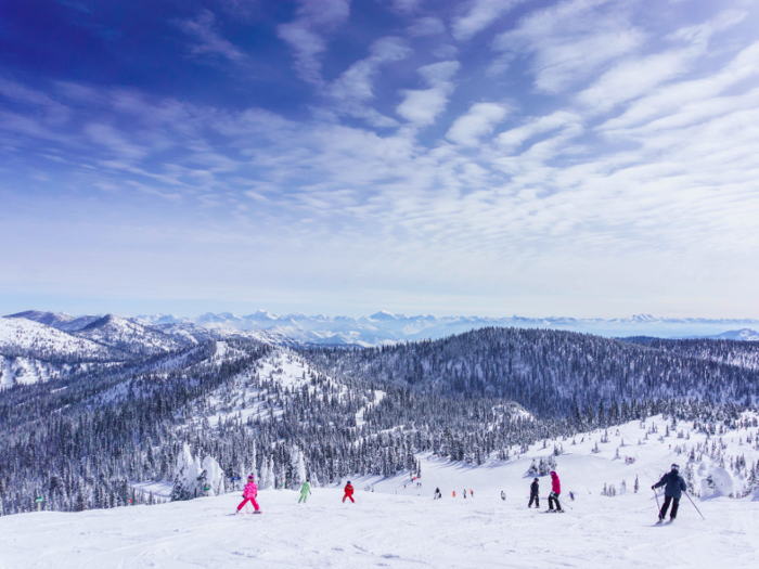 19. Located about 30 miles away from Glacier National Park in Montana, Whitefish Mountain Resort boasts 105 trails and 3,000 acres of skiable terrain. An average annual snowfall of 300 inches means you