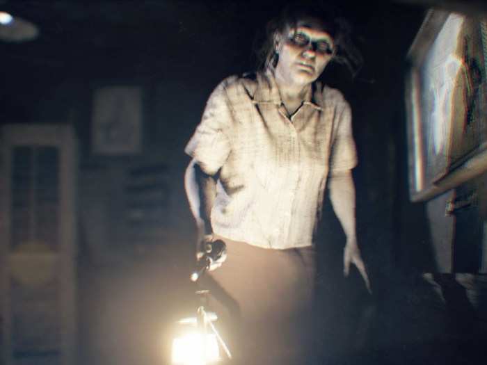 And this woman appears to be Grandma Baker — she appears in a prequel demo to the game, titled the "Lantern" demo. Notably, she