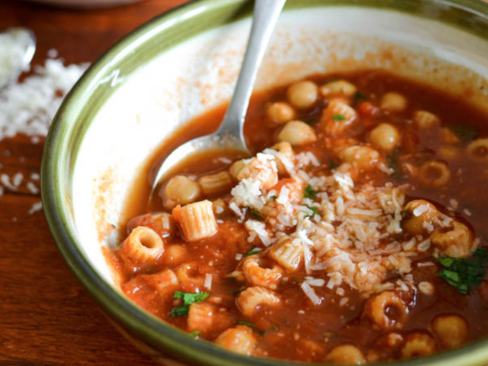 Pasta fagioli soup