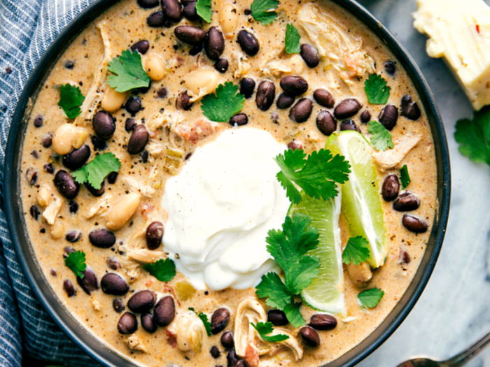 Crock pot green chicken chile enchilada soup