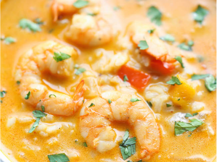 Easy Thai shrimp soup