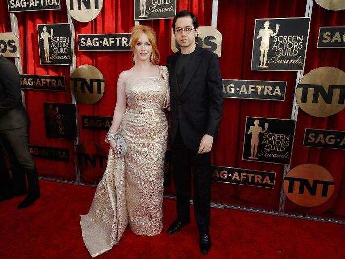 Christina Hendricks and her hubby Geoffrey Arend got hitched in 2009.