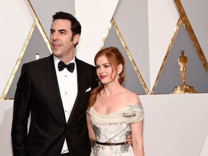 Isla Fisher and Sacha Baron Cohen, otherwise known as Borat, got married in 2010 and have three children together.