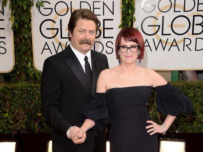 Nick Offerman and "Will & Grace" favorite Megan Mullally are match made in comedy heaven — and have been since 2003.