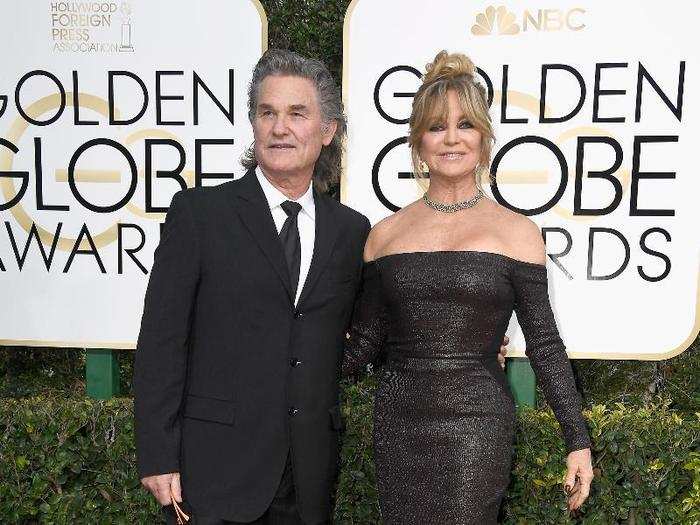 Kurt Russel and Goldie Hawn wore their best red carpet getups.