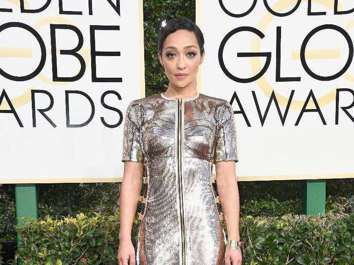 Ruth Negga was gleaming and sleek.