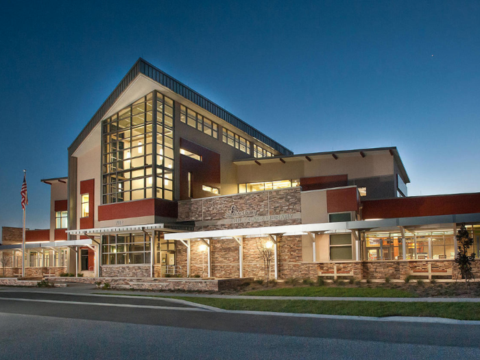 Florida: The Gulf Gate Library in Sarasota opened less than a year ago but has already been recognized by the AIA Florida chapter for its flexible meeting spaces and warm, inviting design.