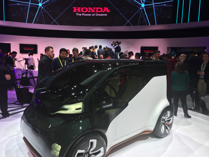 Honda officially unveiled its concept vehicle called the NeuV, which is self-driving and aimed at ride-sharing.