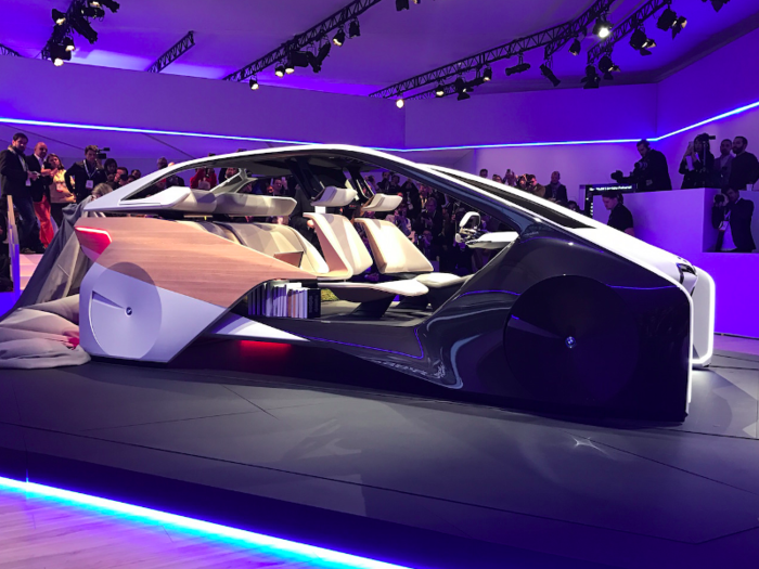 BMW also revealed a new interior concept for autonomous vehicles.