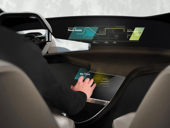 BMW showed off its new HoloActive Touch system.