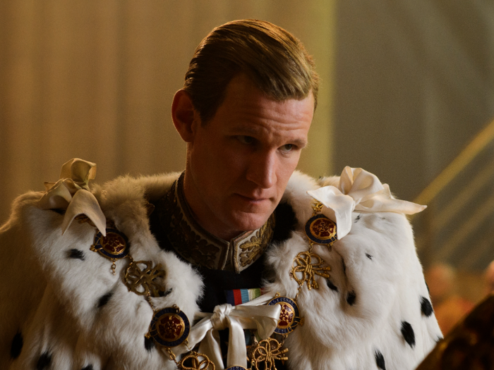 Matt Smith plays Prince Philip, who marries Elizabeth when she