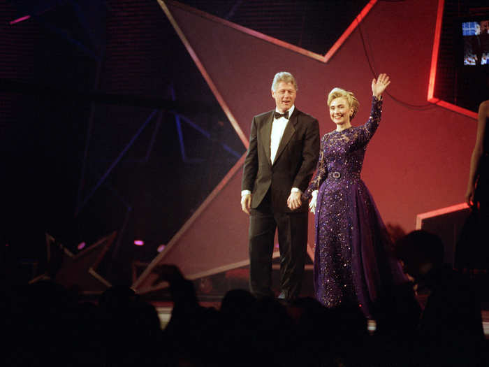 For the 1993 inaugural ball, first lady Hillary Clinton wore a dress designed by the little-known, Manhattan-based designer Sarah Phillips. A fan of her work, Clinton asked Phillips to begin creating sketches for the dress before President Bill Clinton had even won the election.