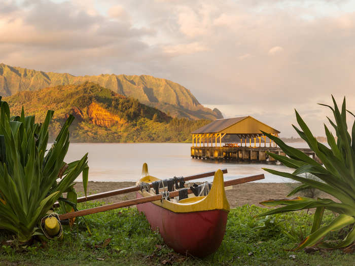 Hanalei Bay Beach, Kauai, Hawaii