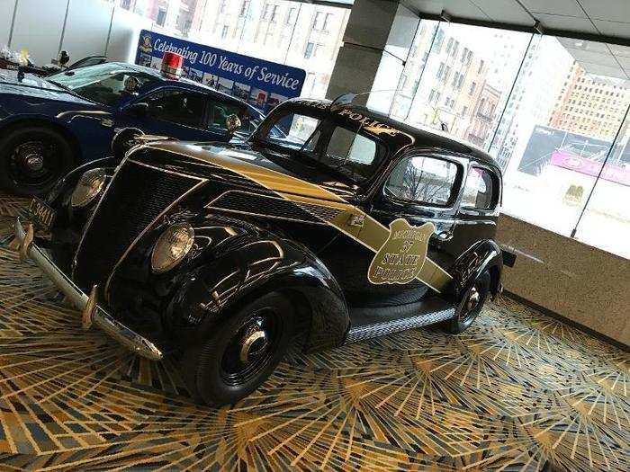 There was even a veteran police car — this was still belongs to the Michigan State Police.