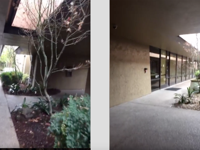 Apple still owns the Stevens Creek building. This is what the outside of it looks like today.